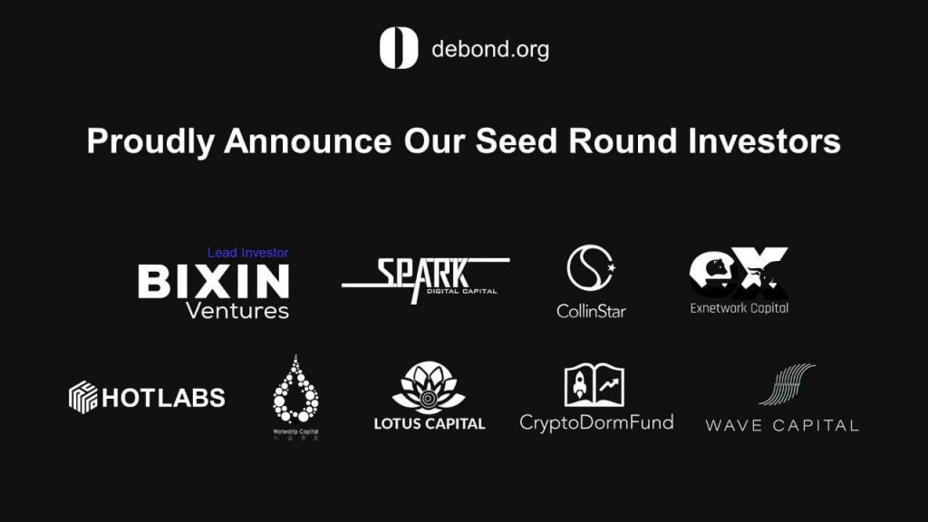去中心化债券生态平台Debond宣布完成种子轮融资，为DeFi市场补齐去中心化债券拼图