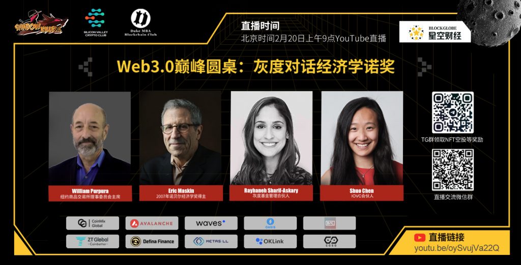 “Web3.0巅峰圆桌：灰度对话经济学诺奖”直播回顾